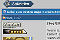 Klicke auf die Grafik für eine vergrößerte Ansicht

Name: bug.jpg
Ansichten: 115
Größe: 14,2 KB
ID: 4283957